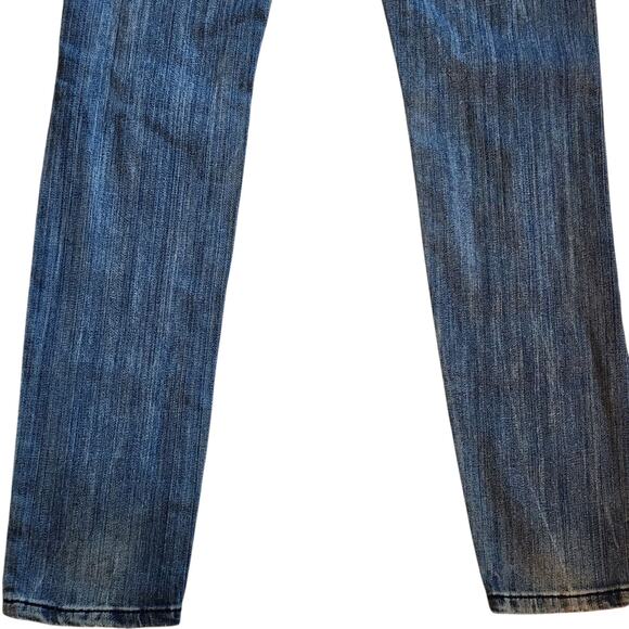 Decree Womens Super Skinny Jeans Size 9 Blue Distressed Low Rise Stretch - Picture 9 of 9